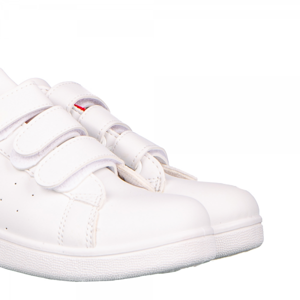 Παιδικά αθλητικά παπούτσια     Lamy λευκά με κόκκινο, 3 - Kalapod.gr